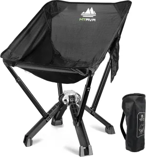 Portable Folding Camping Chair, One-Piece Die-Cast Aluminum Frame Longer Durability, No Assembly Required, Compact Fits in Backpack, Foldable Chair for Beach, Outdoor Sports, Travel, Pinics