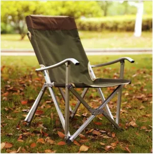 Portable Folding Chair Camping Chair Outdoor Chair Portable Folding Chairs for Relax Camping Fishing Backrest Stool Aluminum Alloy Leisure Beach Chair Foldable Chair Folding Camping Chair