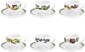 Portmeirion Botanic Garden - Espresso Cup & Saucer - Set of 6