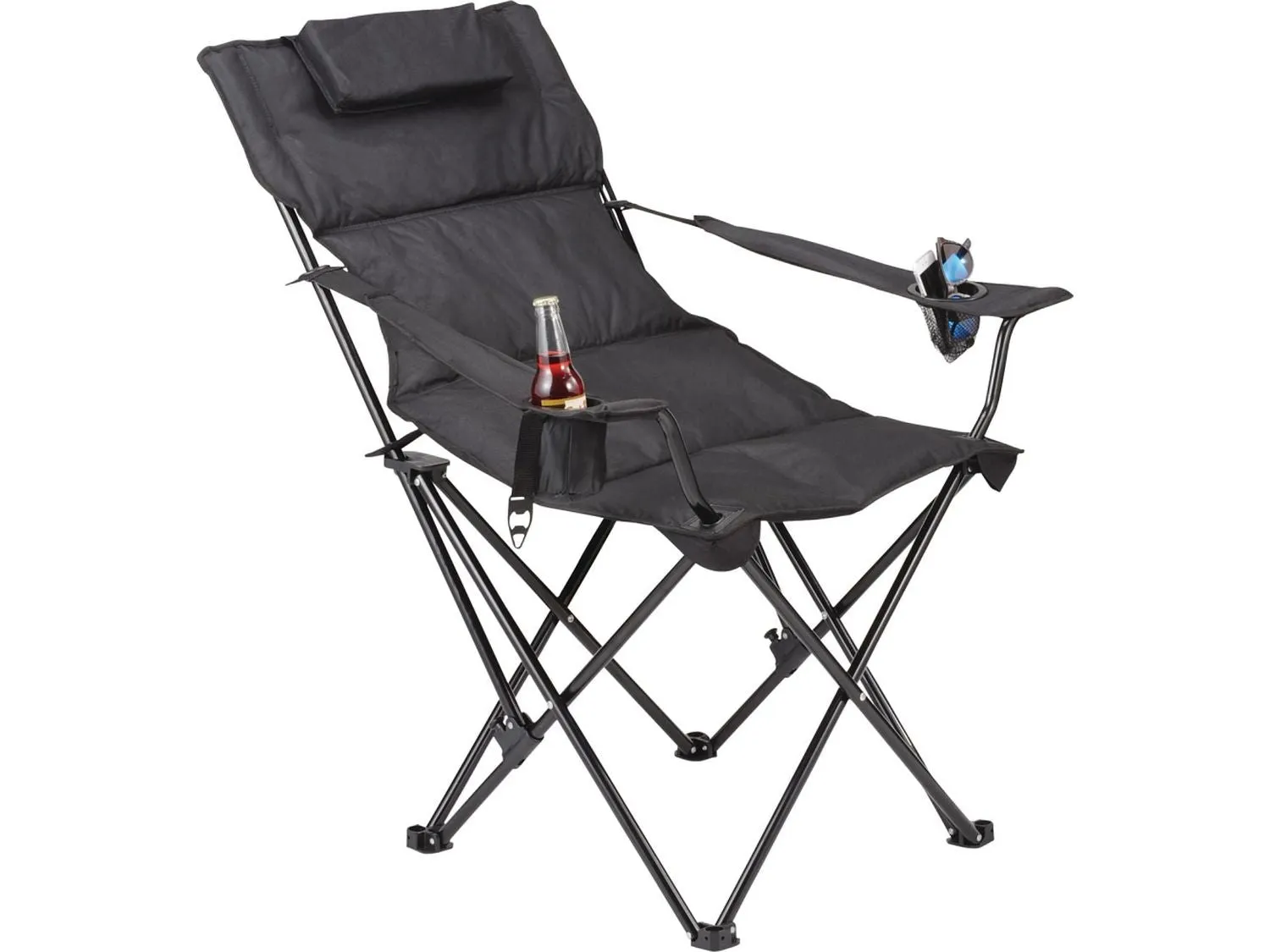 Premium Padded Foldable Outdoor Reclining Camping Chair (400lb Capacity)