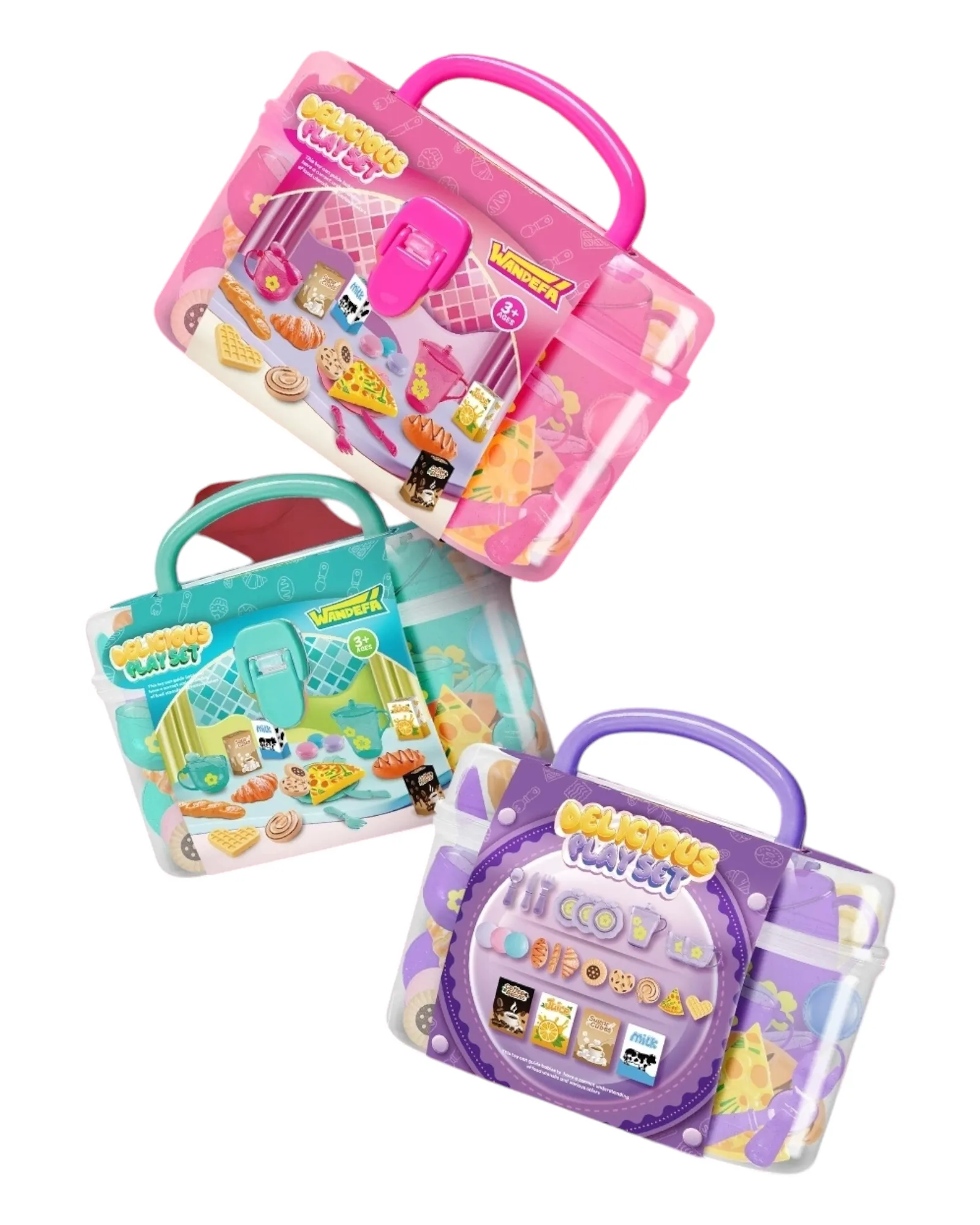 Pretend Food and Tableware Play Set