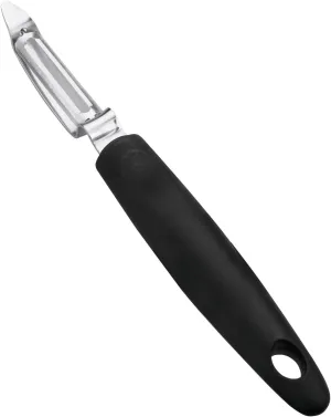 Professional P Peeler, Stainless Steel, Black, 5.5 x 1.6 x 30 cm