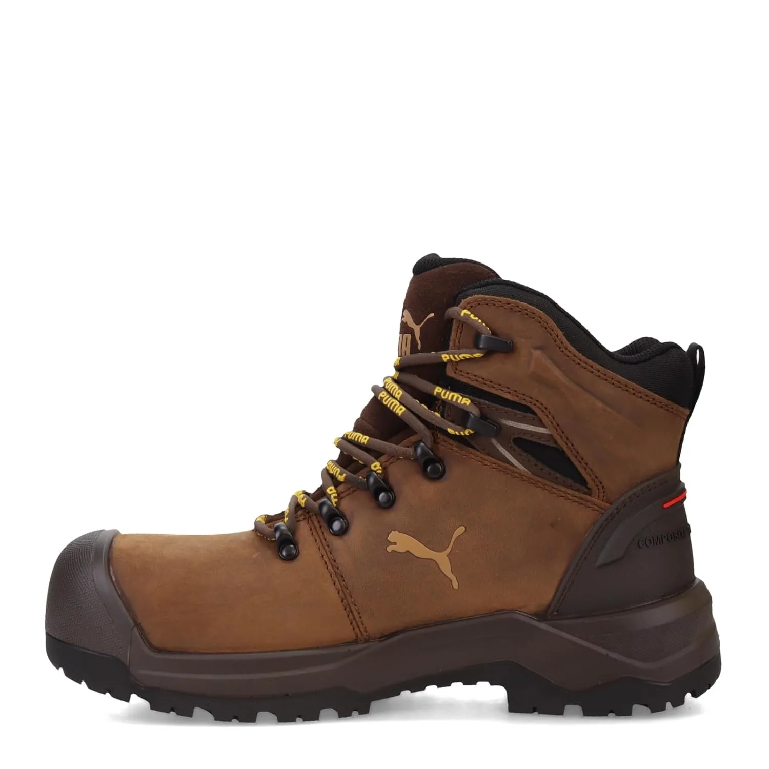 PUMA Men's Iron 6" Composite Toe Industrial Boot, Brown, 8