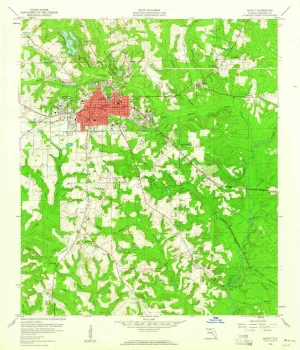 Quincy FL topo map, 1:24000 Scale, 7.5 X 7.5 Minute, Historical, 1959, Updated 1960, 26.9 x 23 in
