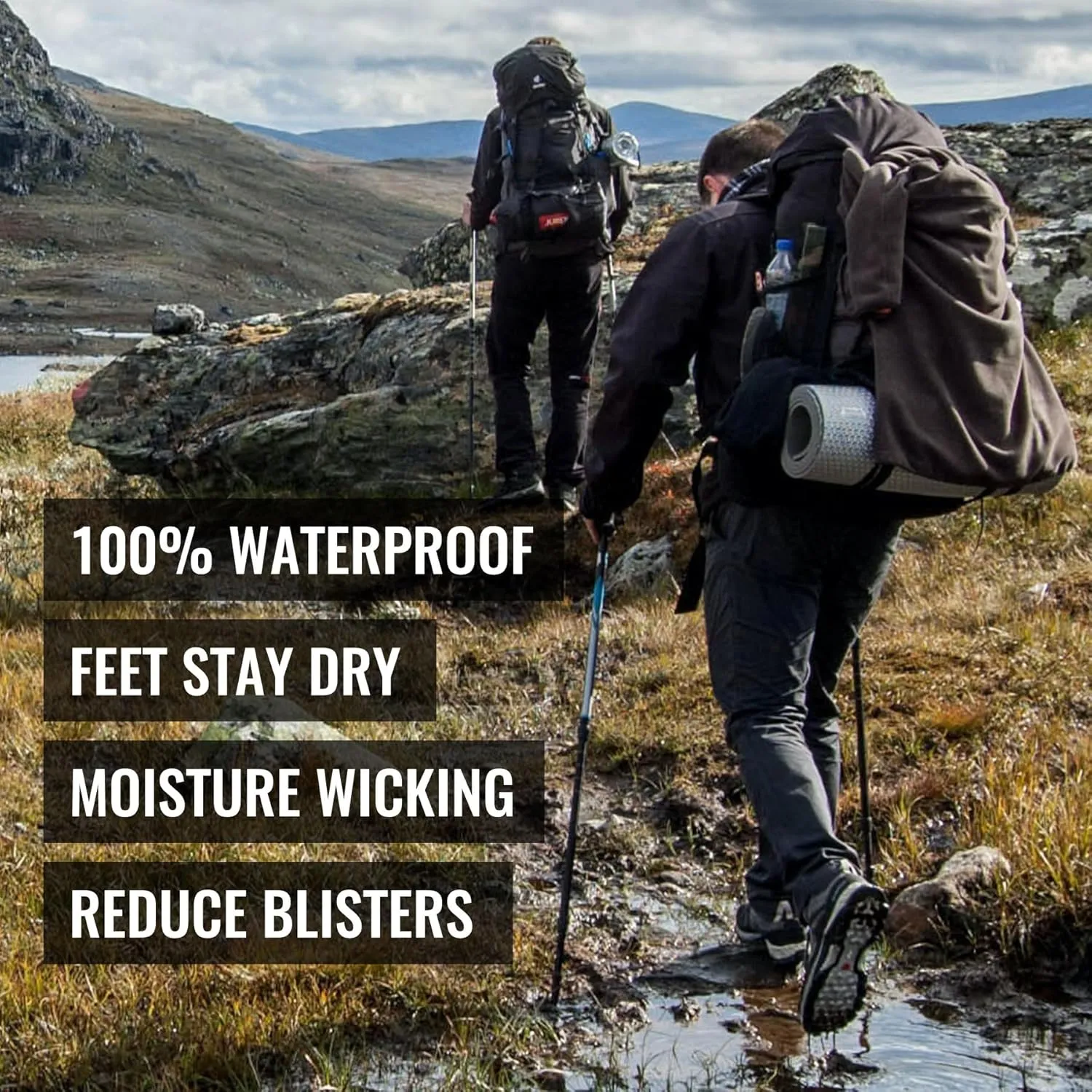 RANDY SUN Unisex Waterproof Socks 2.0 - Ultra Thin, Lightweight, Breathable for Sports Outdoor Activities