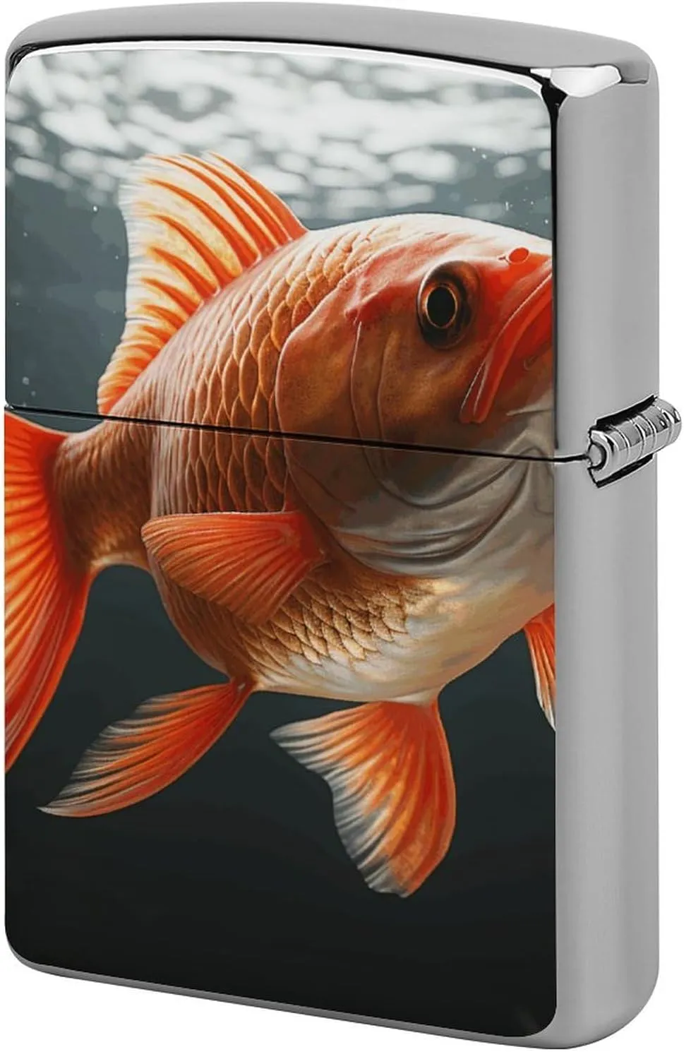 Real FishLighter Case Waterproof Lighter Sleeve Lighters Protective Cover with Graffiti Design
