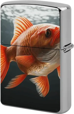 Real FishLighter Case Waterproof Lighter Sleeve Lighters Protective Cover with Graffiti Design