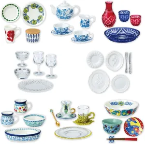 Rement Petit Sample Series Agogare Tableware Collection Box Product, 8 Types, 8 Pieces, Approx. H 3.5 x W 2.8 x D 1.6 inches (90 x 70 x 40 mm)