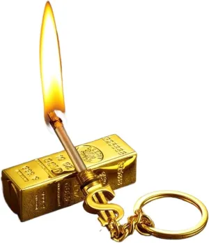 Retro Match Lighter, Metal Multi-Function Keychain 10000 Matches Waterproof and Windproof Lighter Kerosene Lighter Suitable as a Gift for Men and Fathers