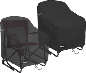 Rocking Chair Covers for GCI Outdoor 37072 Chair, Freestyle Rocker, Waterproof Heavy Duty Camping Chair Covers (26 W x 27 D x 34 H Inches) Black