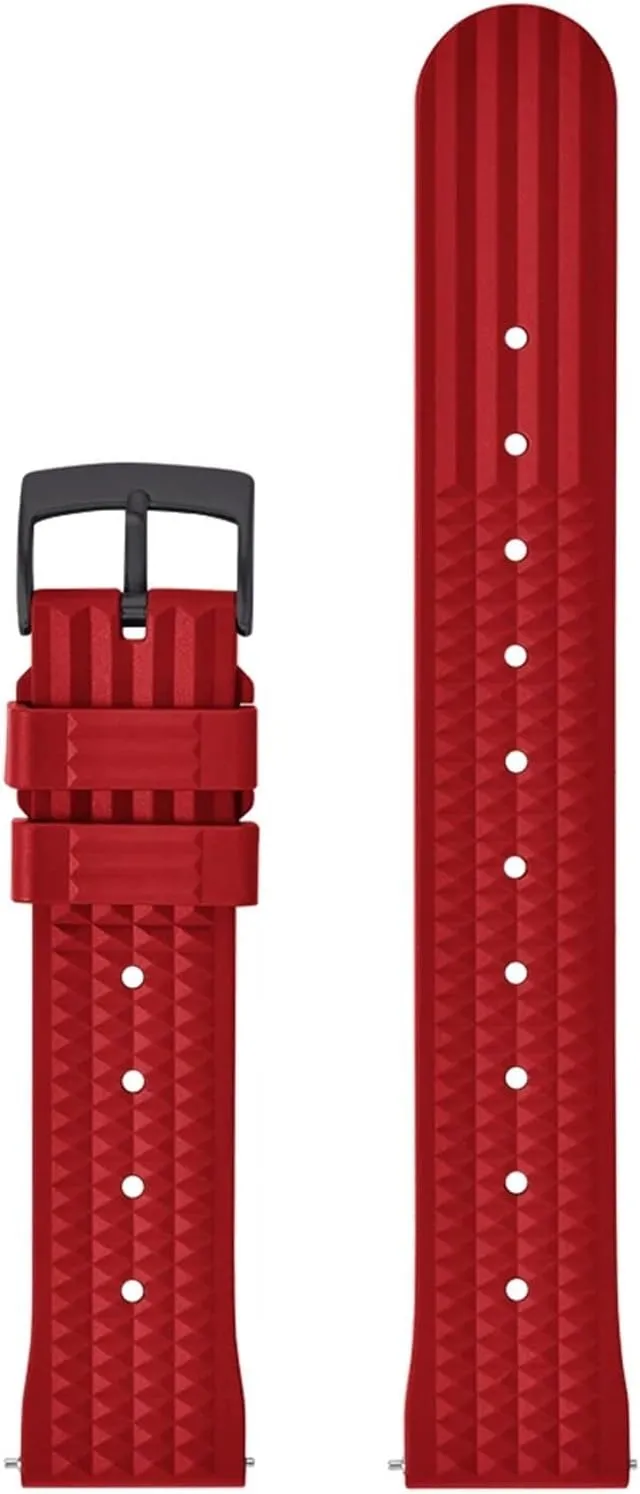 Rubber Waffle Watch Strap 20mm 22mm Universal Diver Waterproof Comfortable Sports Fast Release Watchbands