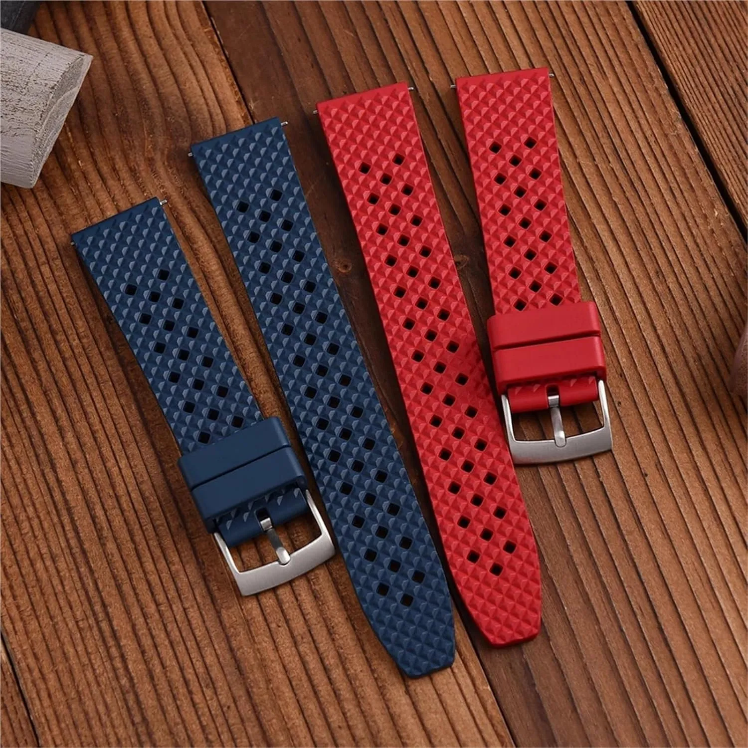 Rubber Watch Strap 20mm 22mm Quick Release Rubber Watch Bands Waterproof Diving Silicone Watch Strap