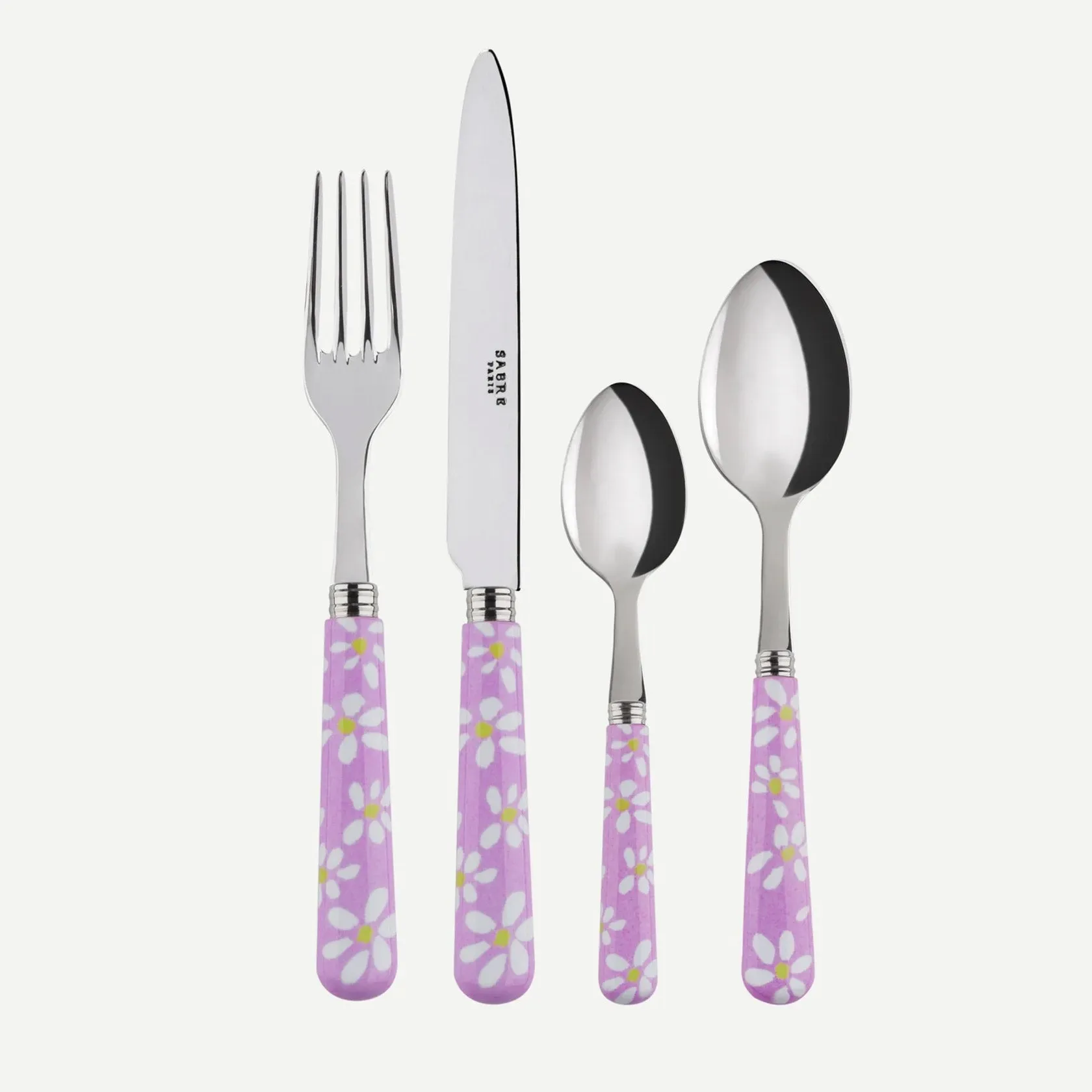 Sabre Daisy Pink 4 Pieces Cutlery Set, 033