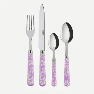 Sabre Daisy Pink 4 Pieces Cutlery Set, 033