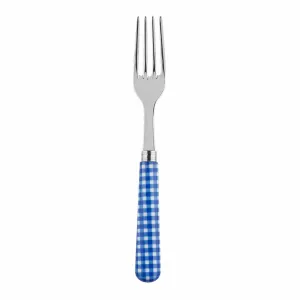 Sabre Gingham Lapis Blue 22cm Dinner Fork