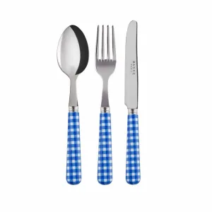 Sabre Gingham Lapis Blue Children's Set