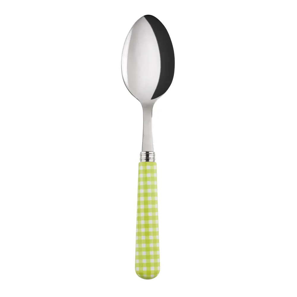 Sabre Gingham Lime 22cm Soup Spoon