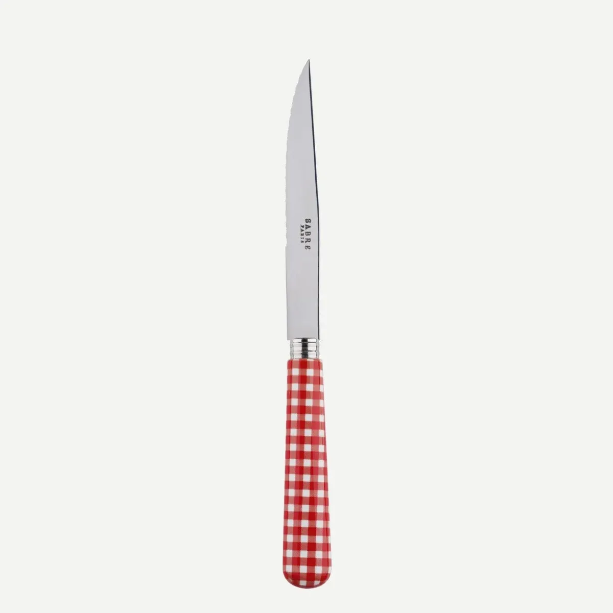 Sabre Gingham Red 23cm Steak Knife