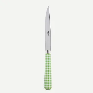 Sabre Gingham Steak Knife Garden Green