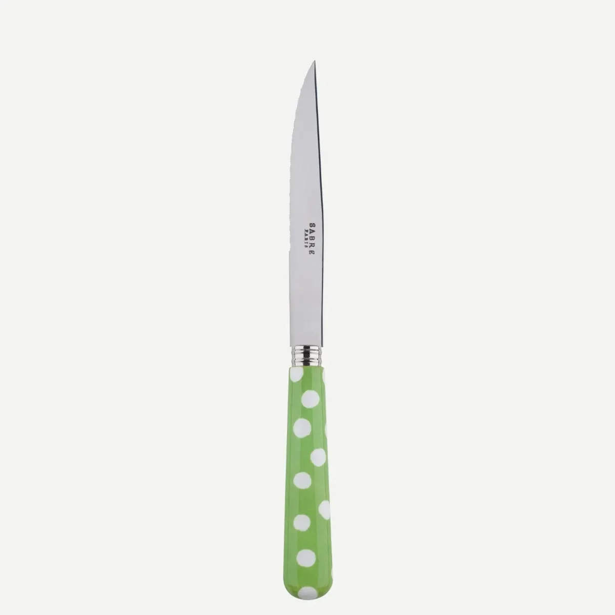 Sabre White Dots Garden Green 23cm Steak Knife