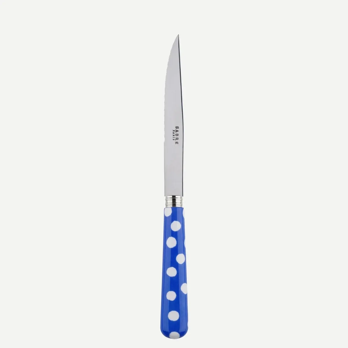 Sabre White Dots Lapis Blue 23cm Steak Knife