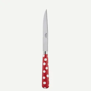 Sabre White Dots Red 23cm Steak Knife