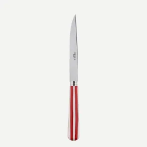 Sabre White Stripe Red 23cm Steak Knife
