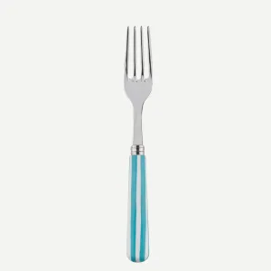 Sabre White Stripe Turquoise 22cm Dinner Fork