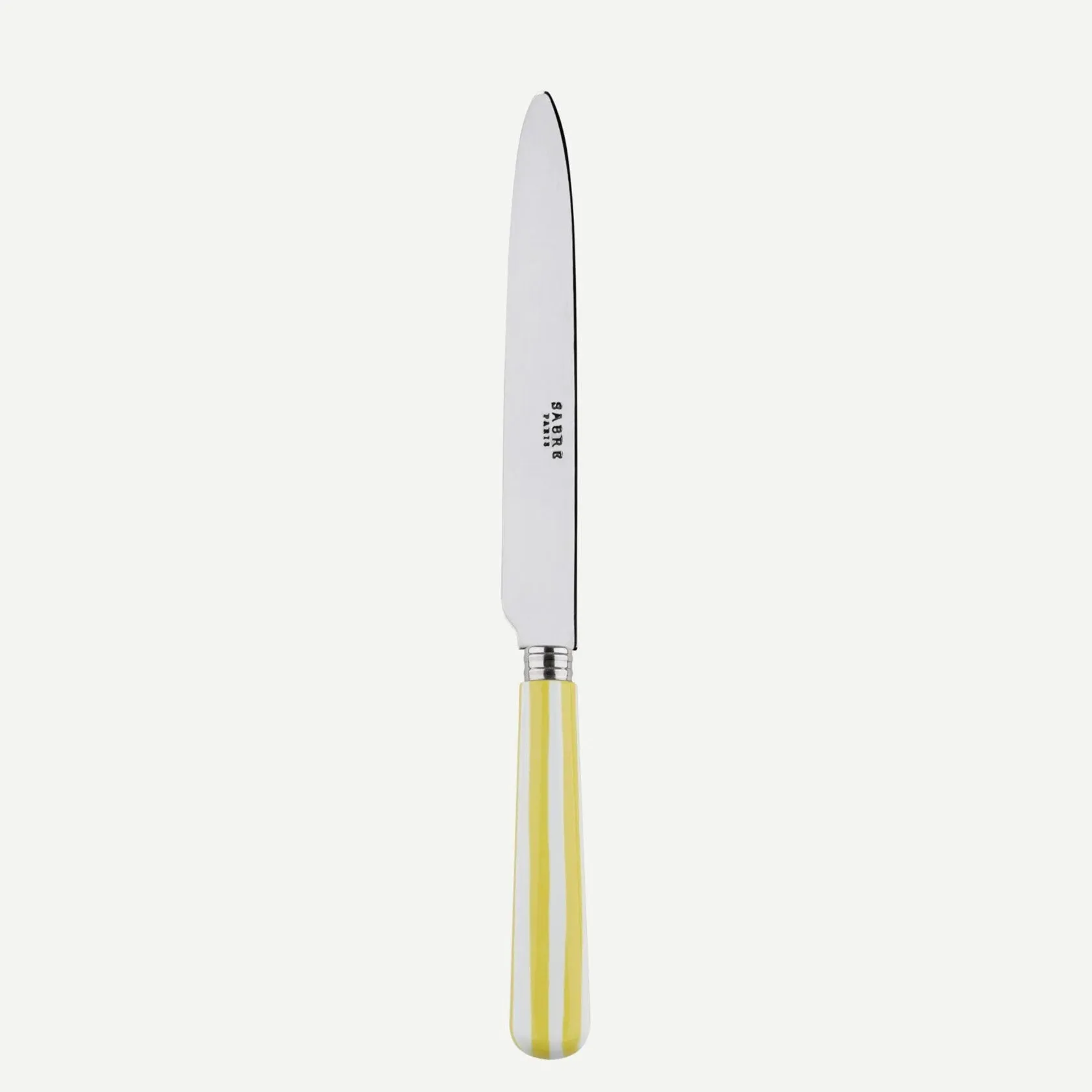 Sabre White Stripe Yellow 24cm Dinner Knife
