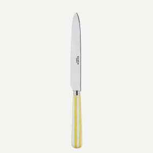 Sabre White Stripe Yellow 24cm Dinner Knife
