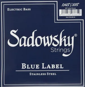 Sadowsky Blue Label Bass Strings Set - Stainless Steel - 4 String (45-105)