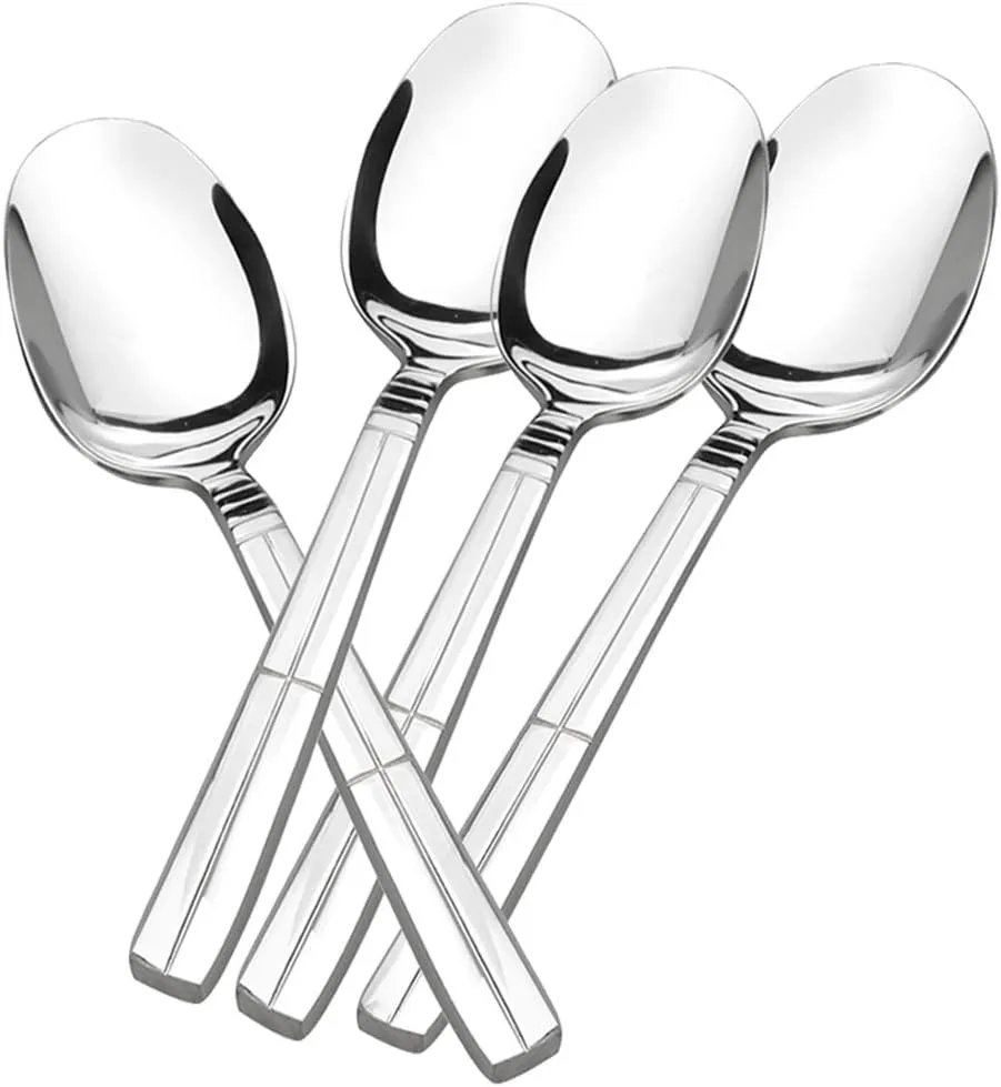 Saedy Stainless Steel Banquet Serving Spoon, Set of 8
