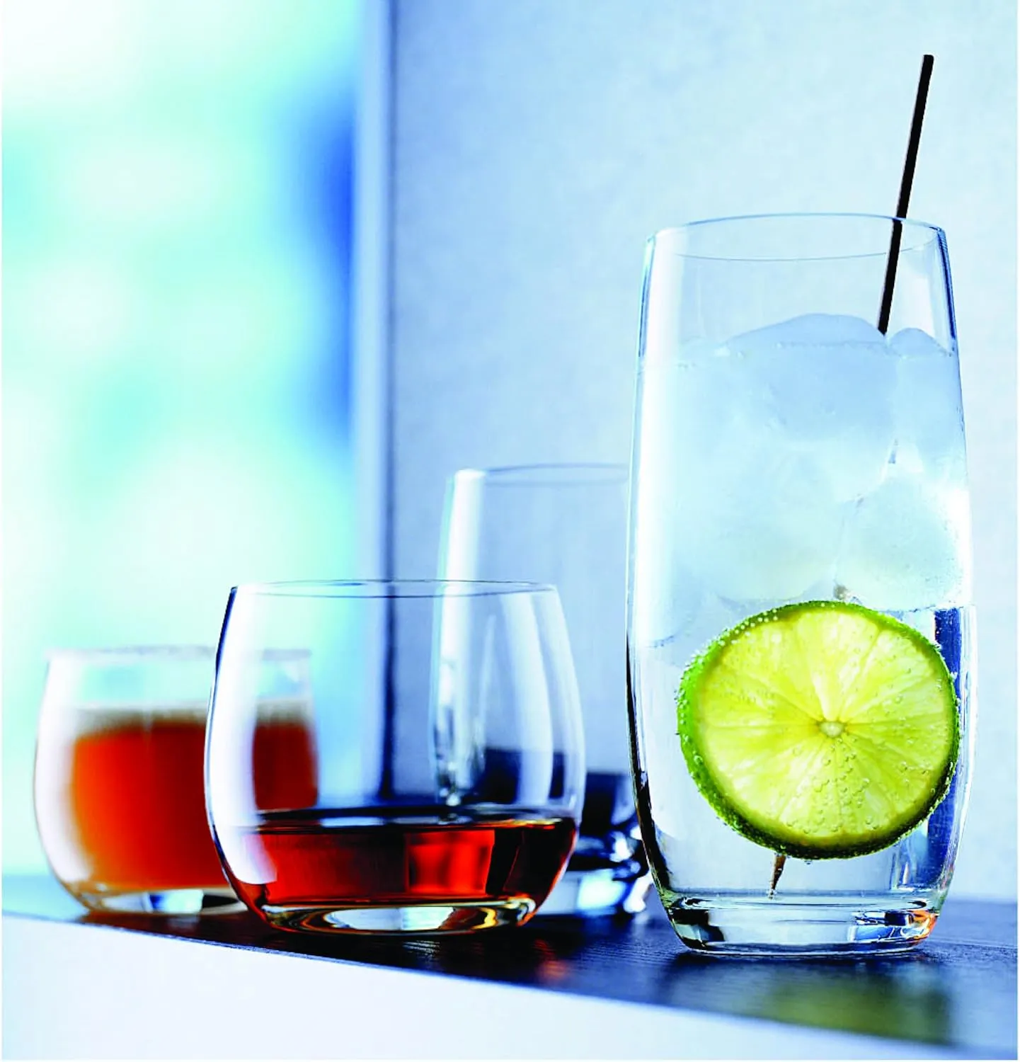 Schott Zwiesel Tritan Crystal Glass Banquet Barware Collection Beer Tumbler/Highball Cocktail Glass, 11.2-Ounce, Set of 6