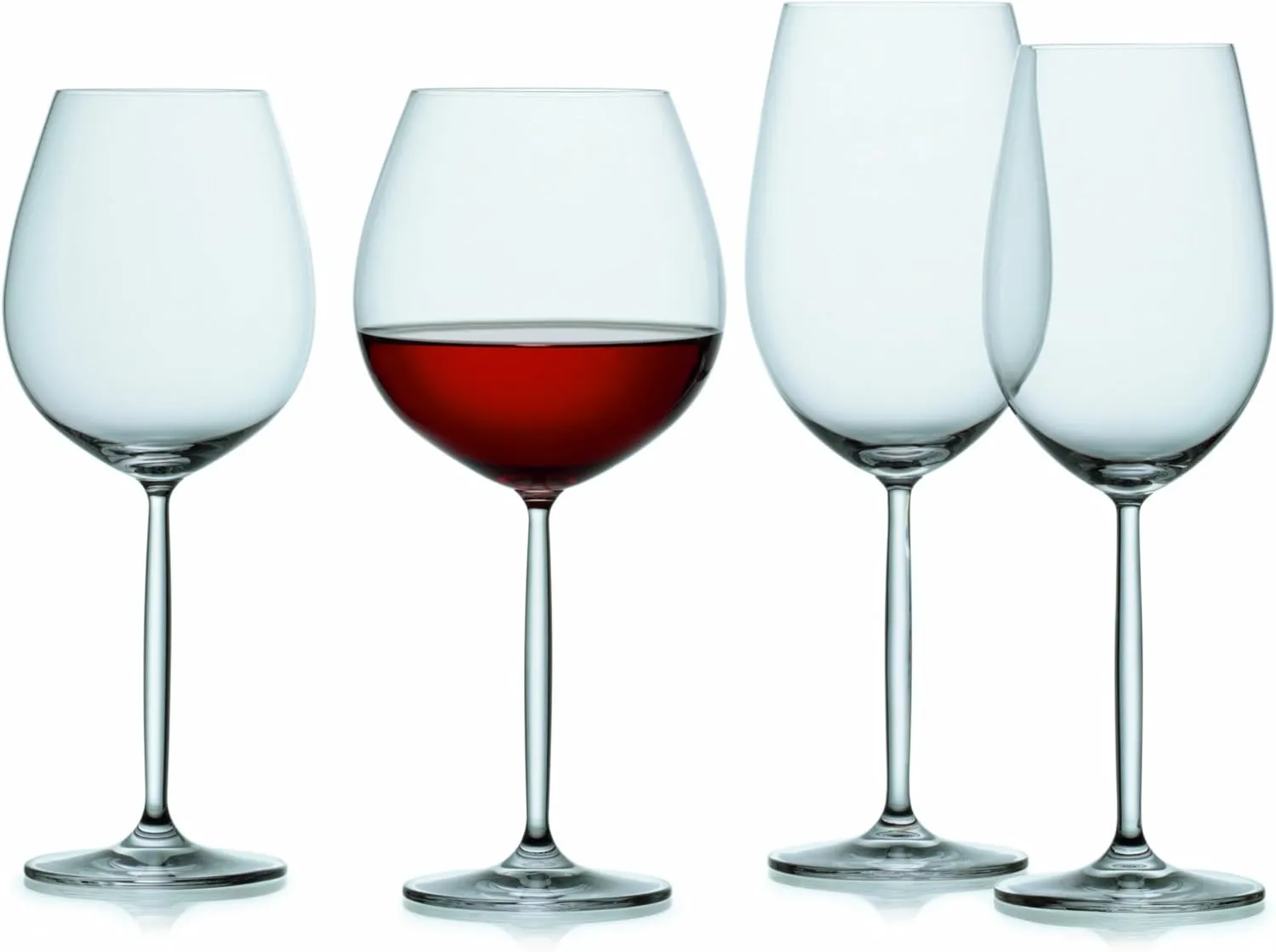 Schott Zwiesel Tritan Crystal Glass Diva Stemware Collection Burgundy Red Wine Glass, 15-1/2-Ounce, Set of 6