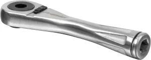 Sealey AK6962 Bit Driver Micro Stainless Steel Ratchet, 1/4 Hex, 85mm x 123mm x 42mm, Silver