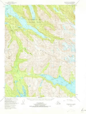 Seldovia B 4 AK topo map, 1:63360 Scale, 15 X 15 Minute, Historical, 1951, Updated 1973, 21.9 x 18.1 in