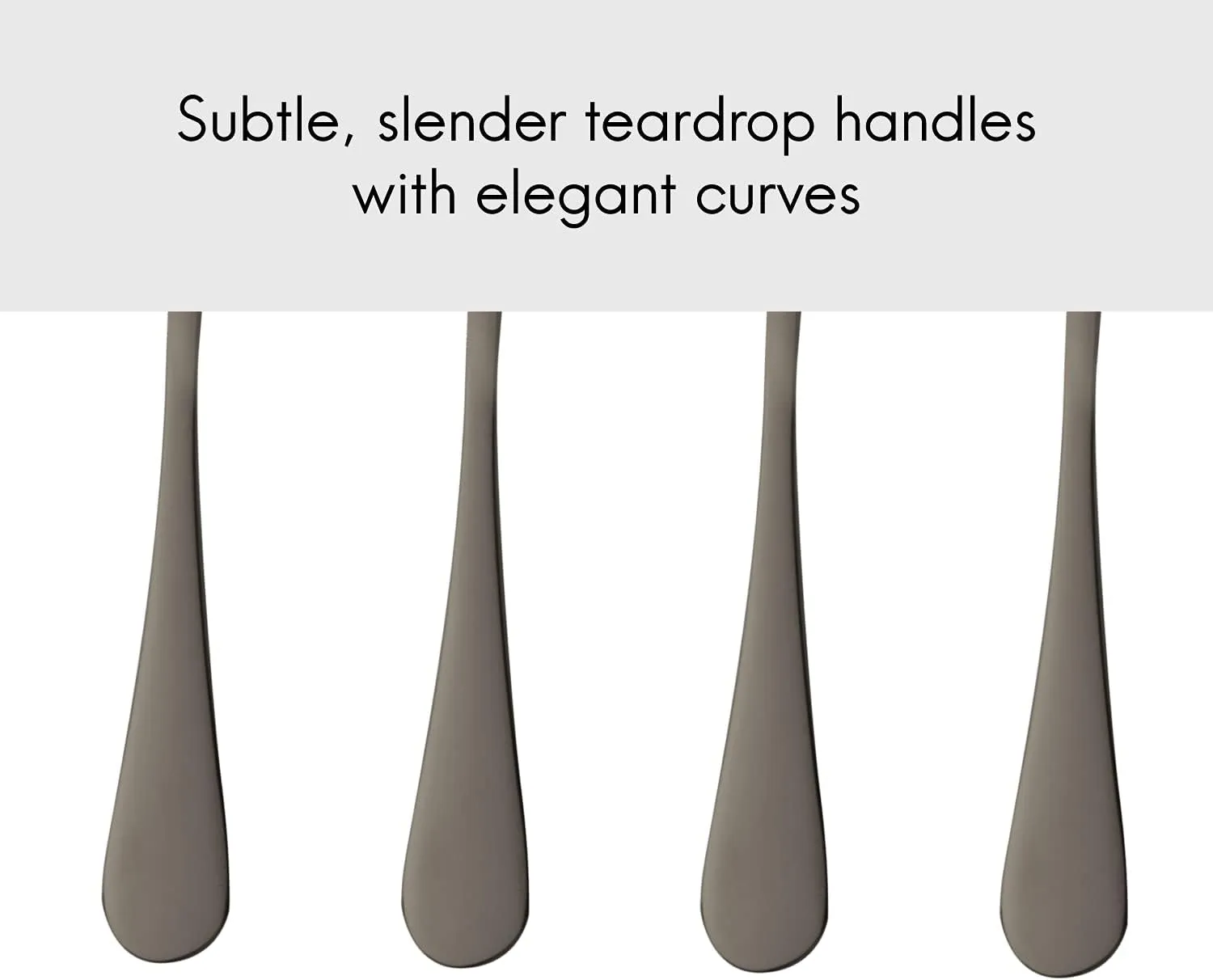 Select 4-Piece Tea Spoon Set | Grey