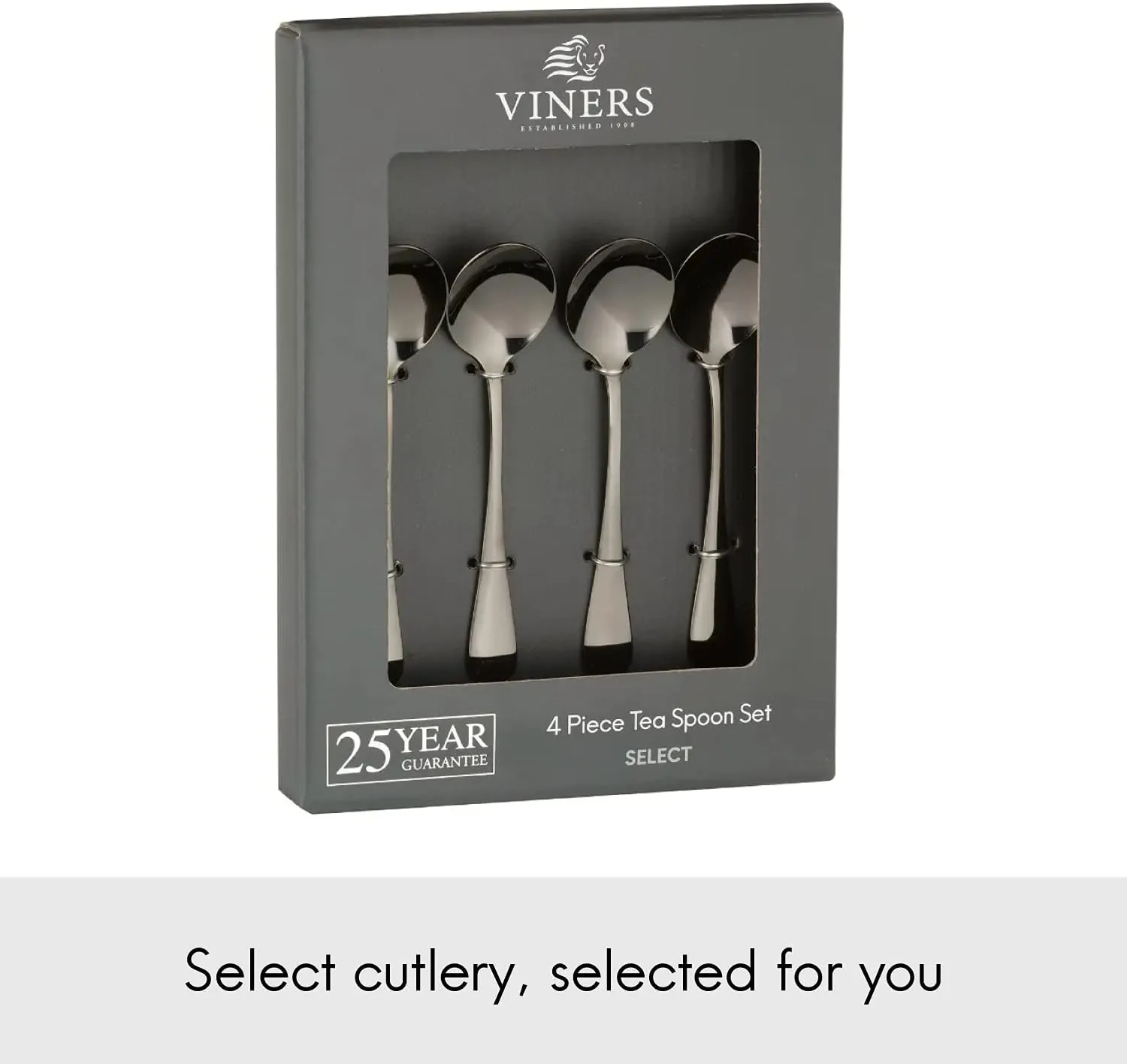Select 4-Piece Tea Spoon Set | Grey