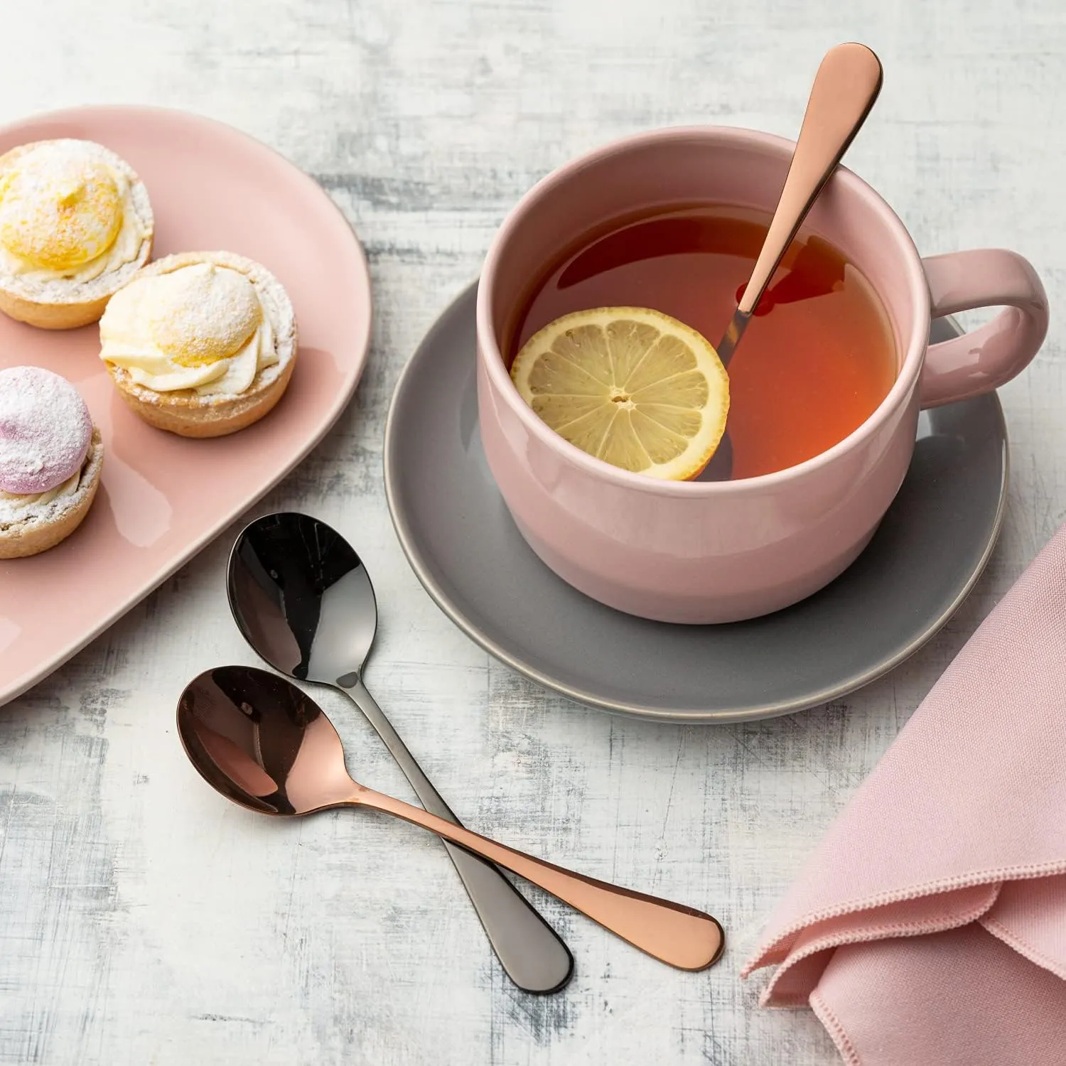 Select 4-Piece Tea Spoon Set | Grey