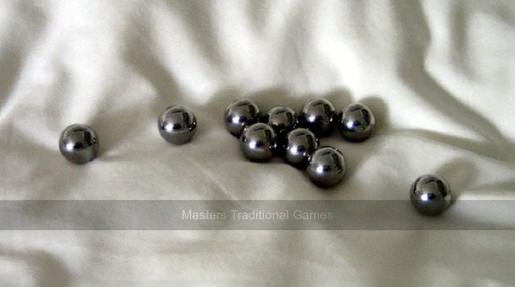 Set of 10 Stainless Steel Parlour Bagatelle Balls (5/8 inch)