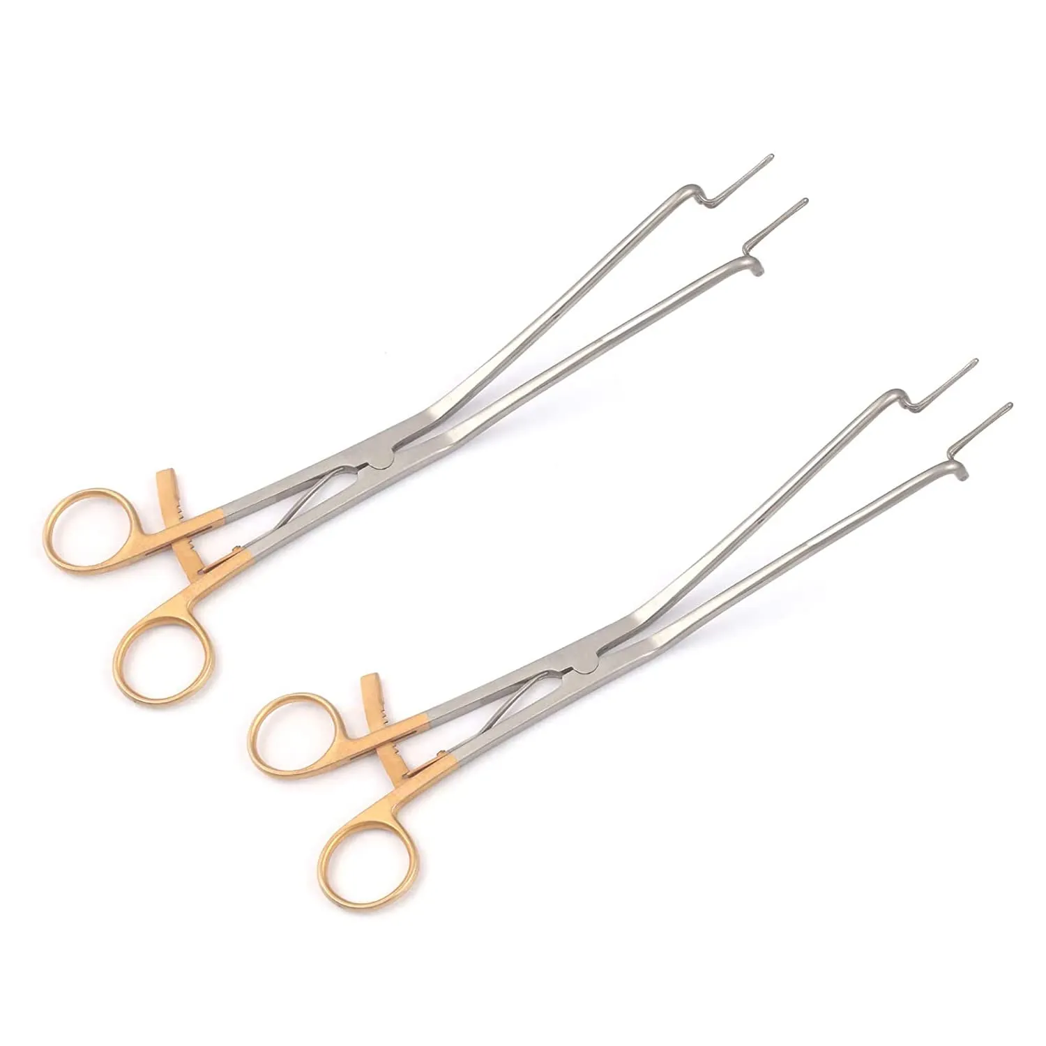Set of 2 Kogan ENDOCERVICAL Speculum GYNE Gold Handle Stainless Steel