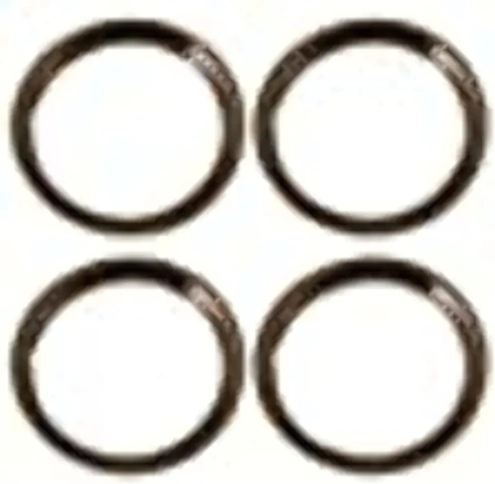 Set of 4 Stainless Steel 16 Inch Beauty Trim Rings with Metal Clip Retention System - Part Number: IWC1516S