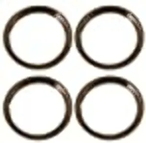 Set of 4 Stainless Steel 16 Inch Beauty Trim Rings with Metal Clip Retention System - Part Number: IWC1516S