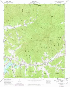 Shooting Creek NC topo map, 1:24000 Scale, 7.5 X 7.5 Minute, Historical, 1957, Updated 1978, 26.8 x 21.8 in
