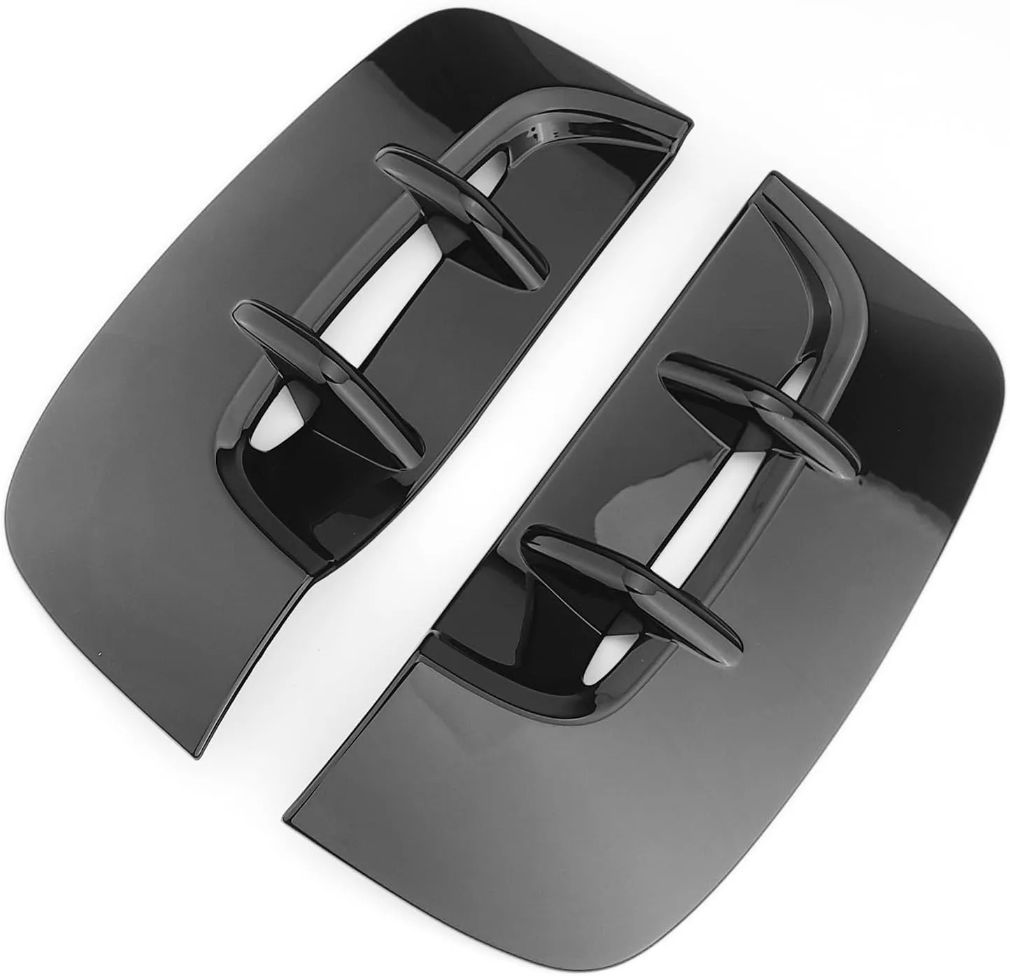 Side Fender Vent Cover Car Front Side Fender Air Vent Outlet Cover Compatible with Kia Stinger Accessories (Glossy Black Style Vent Cover)