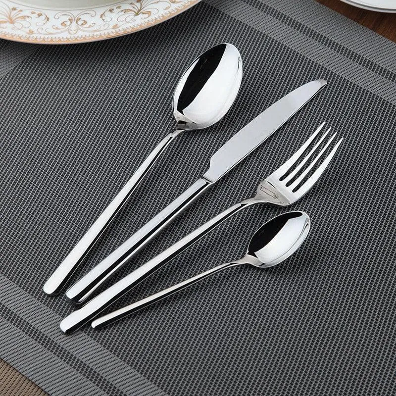 Silver Stainless Steel Flatware Set