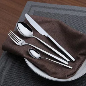 Silver Stainless Steel Flatware Set