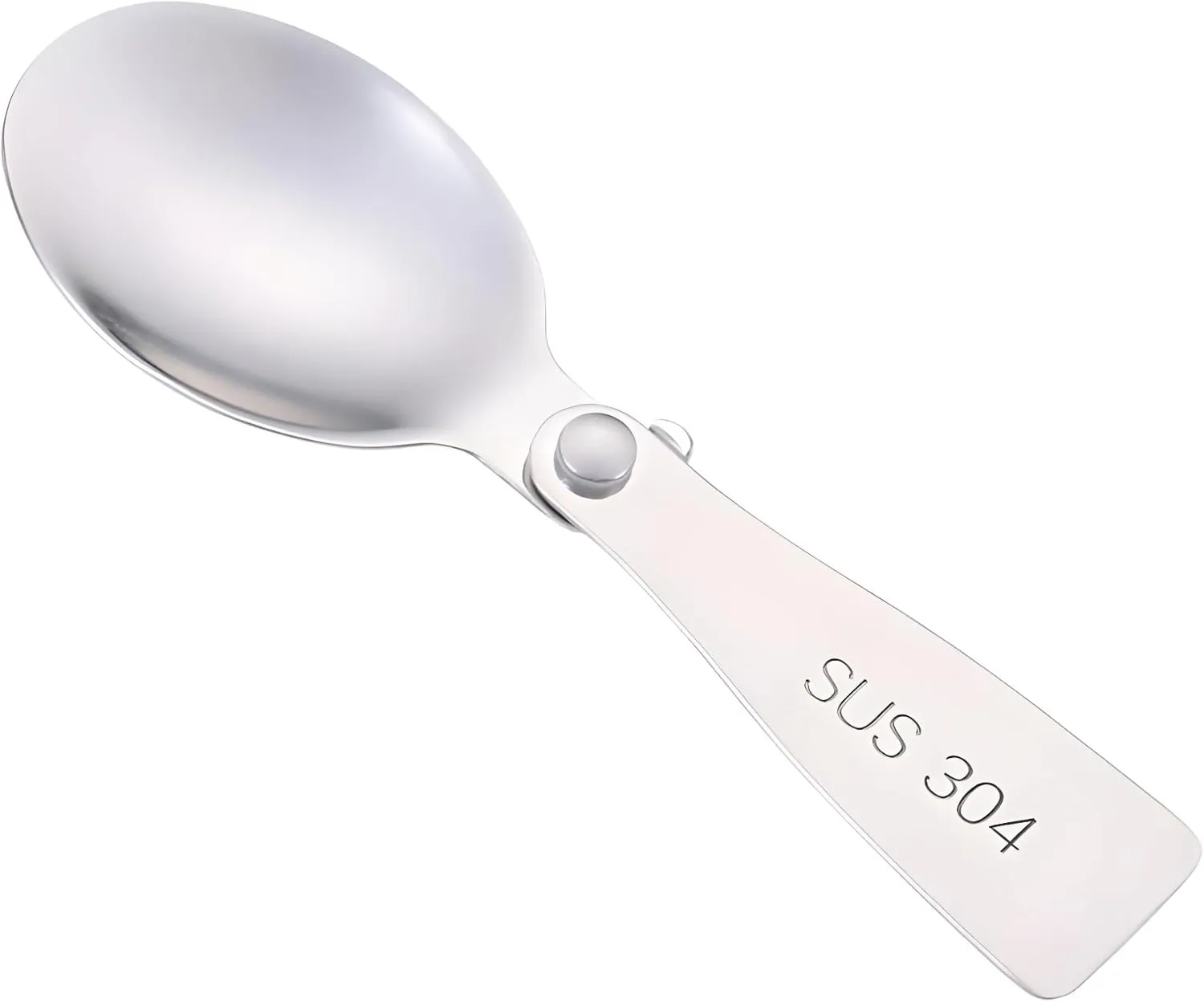 Silverware Set, 1/4/6/8/10/12 Pieces Creative 304 Stainless Steel Spoons Portable Folding Tableware Set Outdoor Travel Spoons(10 Pieces)