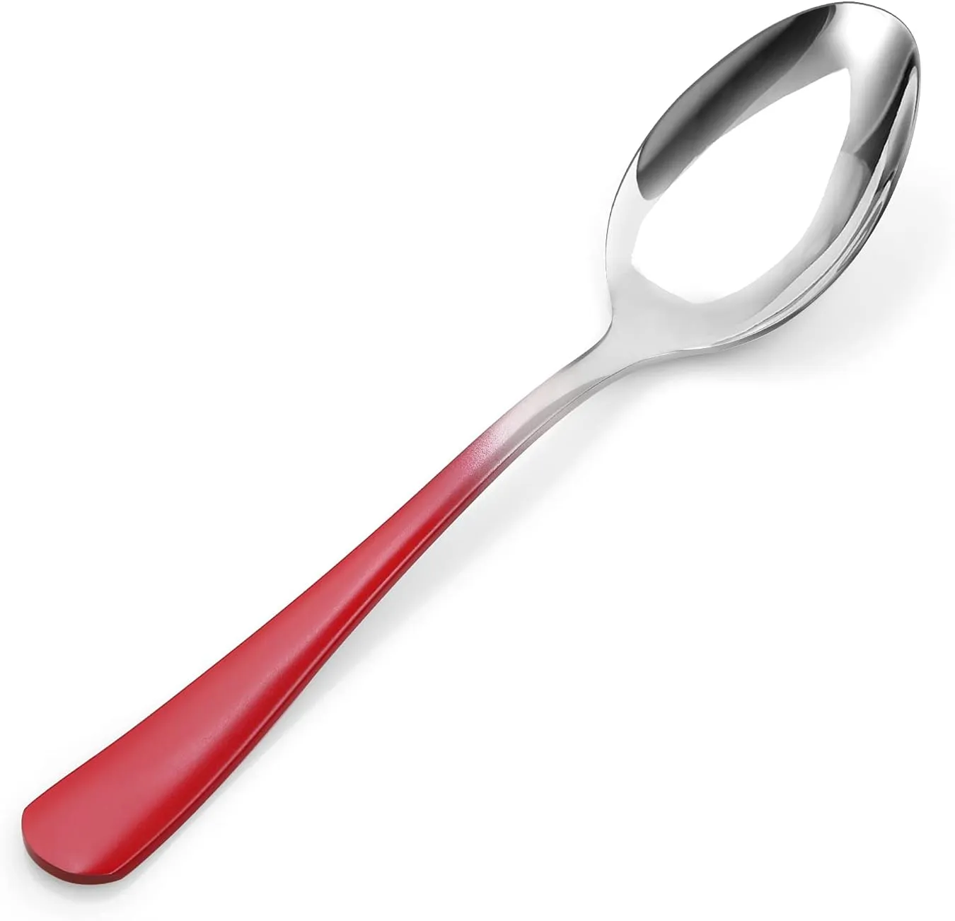 Silverware Set, Bysta 40-Piece Stainless Steel Flatware Set, Kitchen Utensil Set Service for 8, Tableware Cutlery Set for Home and Restaurant, Mirror Polished, Dishwasher Safe (Gradient Red)