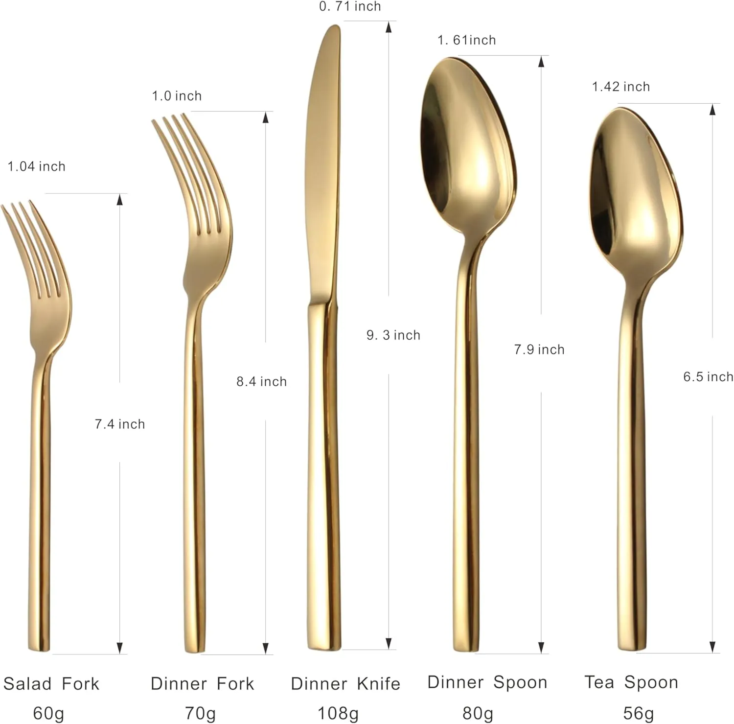 Silverware Set for 4,20 Pieces Forged Stainless Steel Flatware Set Cutlery Set,Heavy Duty and Modern Desgin,Fancy Tableware Cutlery Set for Home,Restaurant,Mirror Polished,Dishwasher Safe